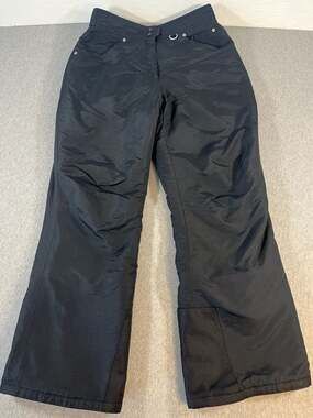 Columbia Black Omni-Heat Insulated Snow Ski Pants Women’s Size L 36x30